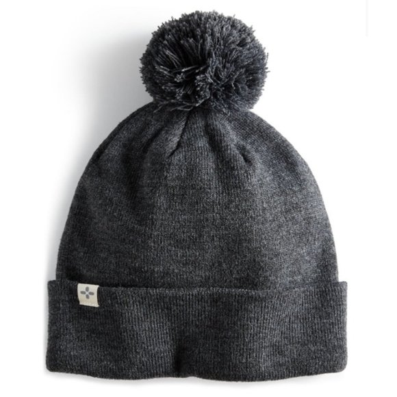 Sun + Stone Other - Sun + Stone Men's Solid Pom Beanie Grey New OS